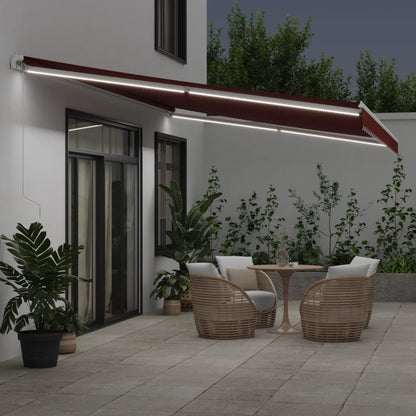 Tenda da Sole Retrattile Manuale con LED BordÃƒÂ² 600x300 cm
