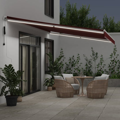 Tenda da Sole Retrattile Automatica con LED BordÃ² 600x300 cm