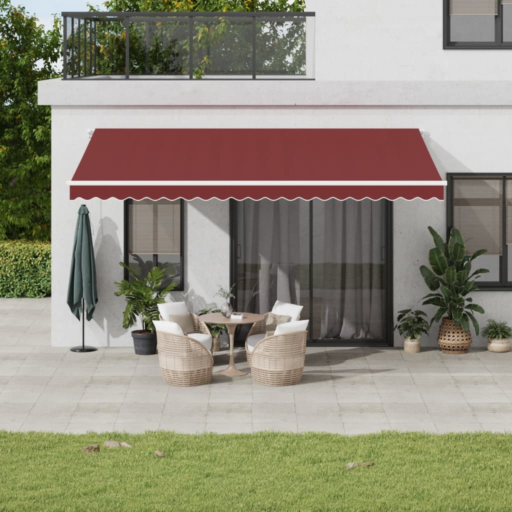 Tenda da Sole Retrattile Automatica con LED BordÃ² 500x350 cm