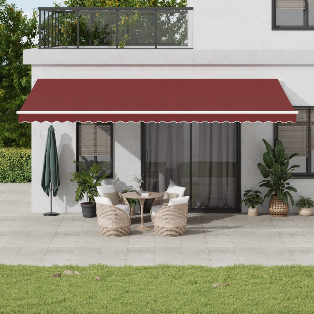 Tenda da Sole Retrattile Automatica con LED BordÃ² 600x350 cm