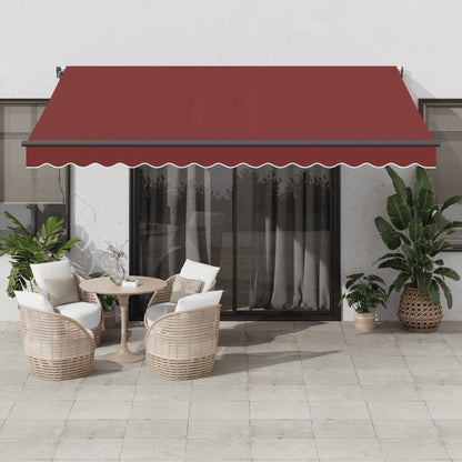 Tenda da Sole Retrattile Automatica con LED BordÃ² 400x350 cm