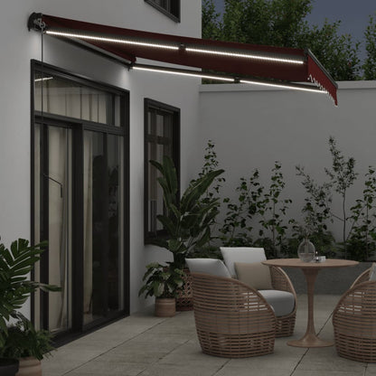 Tenda da Sole Retrattile Manuale con LED BordÃ² 300x250 cm