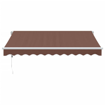 Tenda da Sole Retrattile Automatica Marrone 300x250 cm