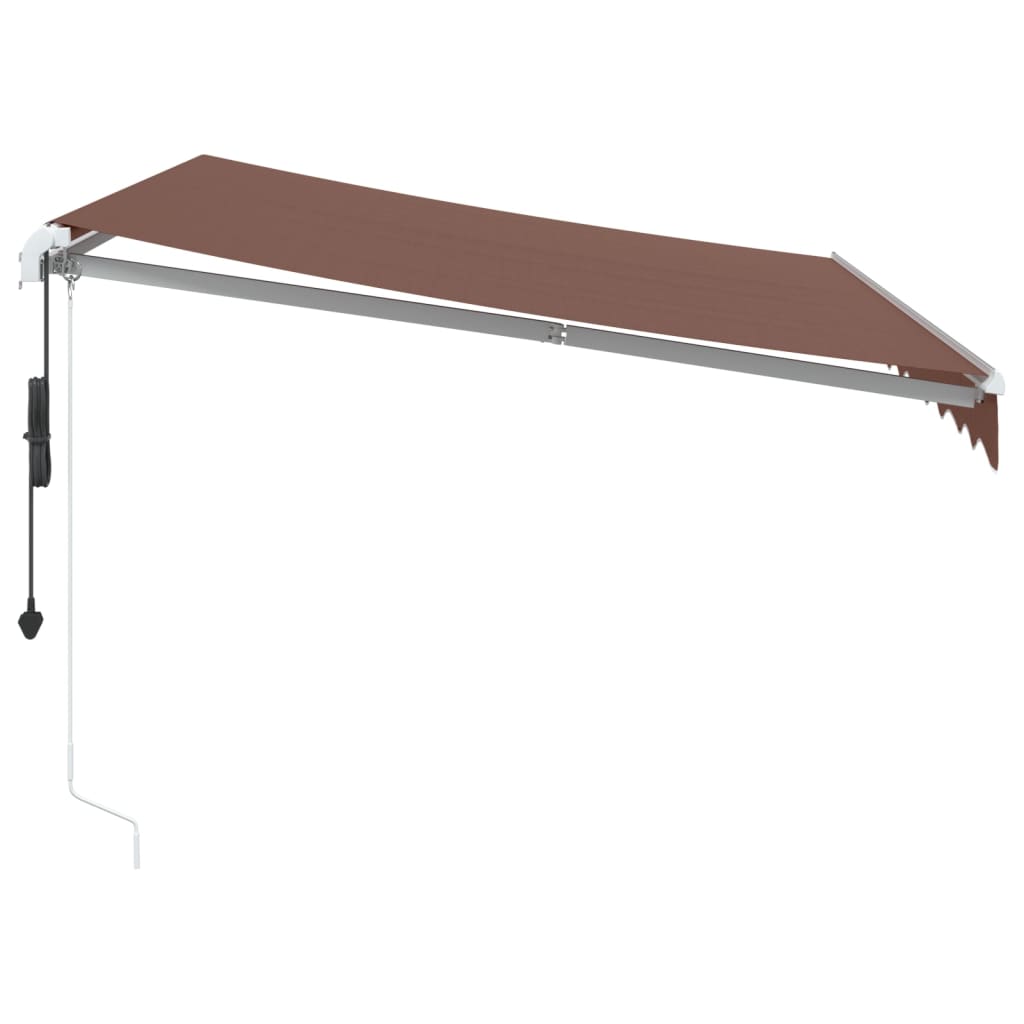 Tenda da Sole Retrattile Automatica Marrone 300x250 cm