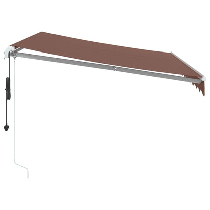 Tenda da Sole Retrattile Automatica Marrone 300x250 cm