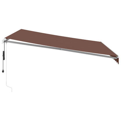 Tenda da Sole Retrattile Automatica Marrone 400x350 cm