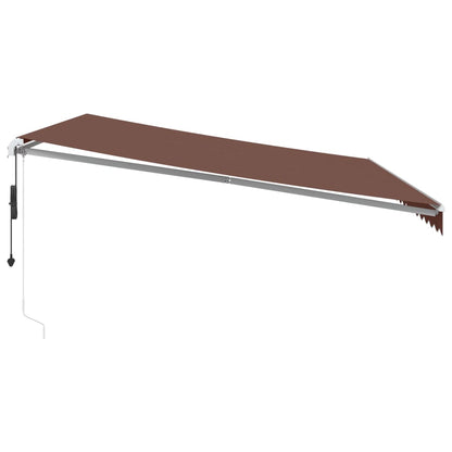 Tenda da Sole Retrattile Automatica Marrone 450x350 cm