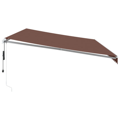 Tenda da Sole Retrattile Automatica Marrone 600x350 cm