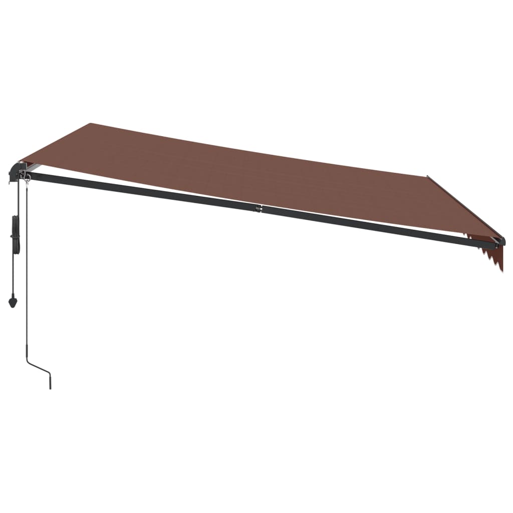 Tenda da Sole Retrattile Automatica Marrone 400x350 cm