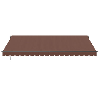 Tenda da Sole Retrattile Manuale Marrone 450x350 cm