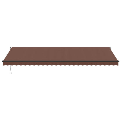 Tenda da Sole Retrattile Manuale Marrone 600x350 cm