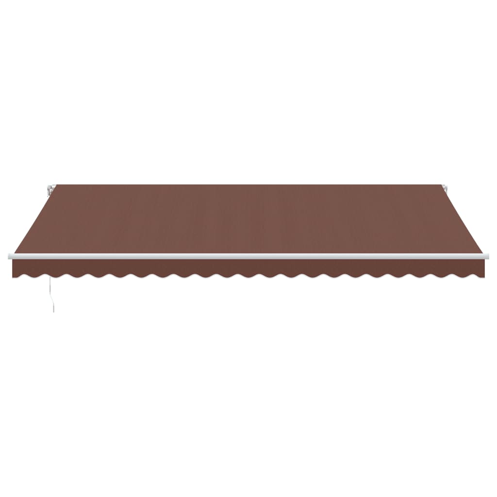 Tenda Sole Retrattile Manuale 500x300 cm Marrone