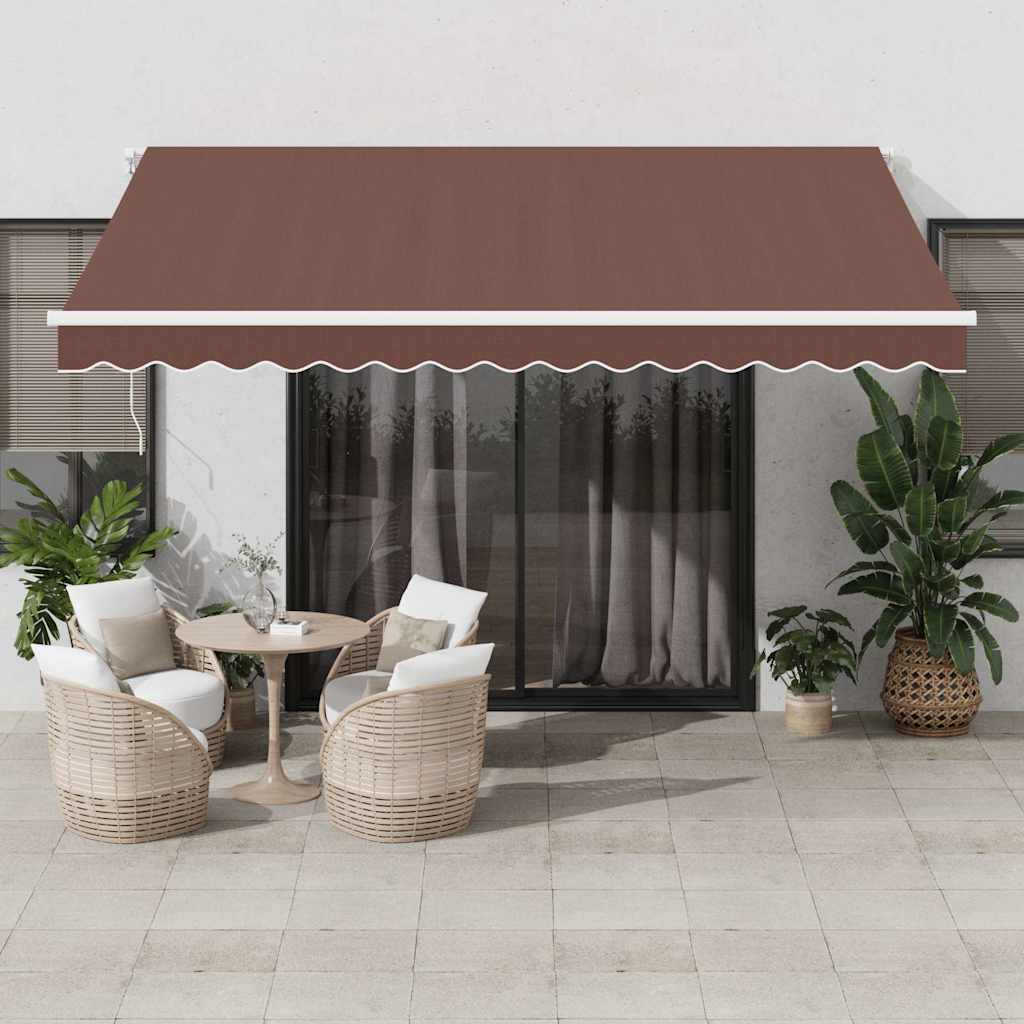 Tenda da Sole Retrattile Automatica 400x300 cm Marrone