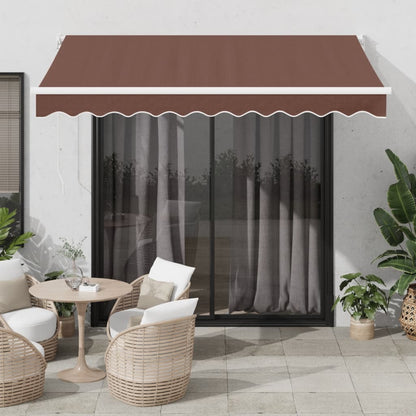 Tenda Sole Retrattile Manuale 300x250 cm Marrone