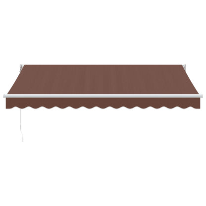Tenda Sole Retrattile Manuale 350x250 cm Marrone