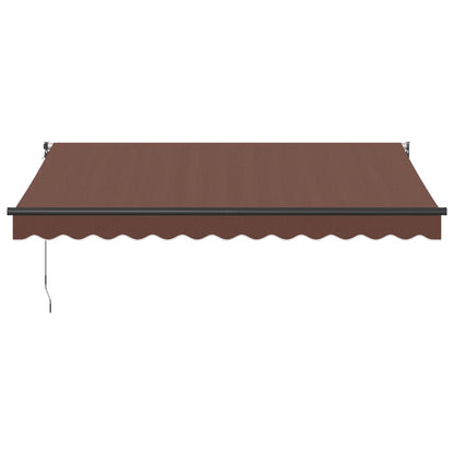 Tenda Sole Retrattile Manuale 350x250 cm Marrone
