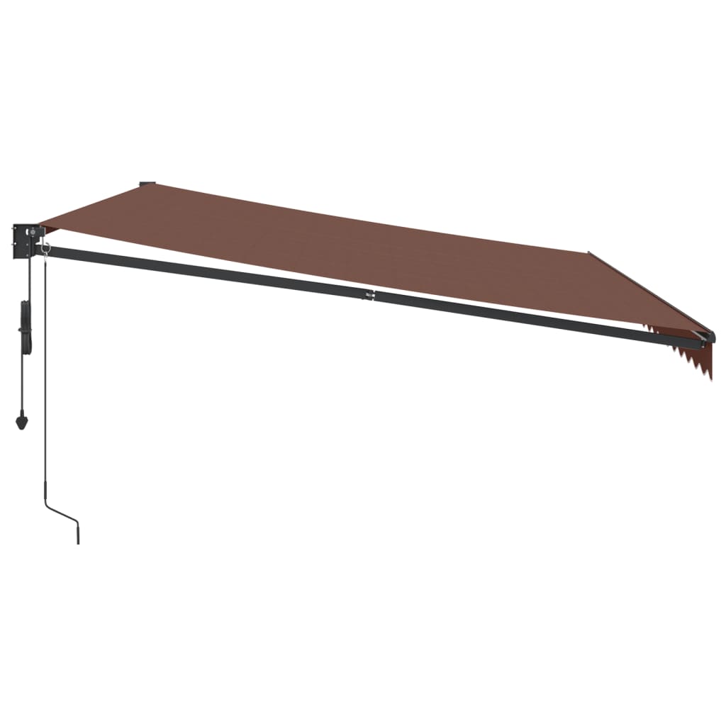 Tenda da Sole Retrattile Automatica Marrone 500x300 cm