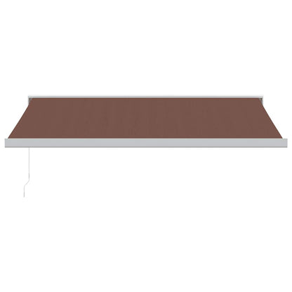 Tenda Sole Retrattile Manuale 400x300 cm Marrone