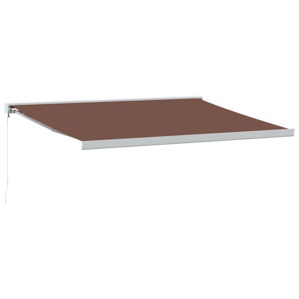Tenda Sole Retrattile Manuale 450x300 cm Marrone