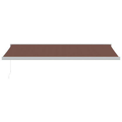 Tenda Sole Retrattile Manuale 500x300 cm Marrone