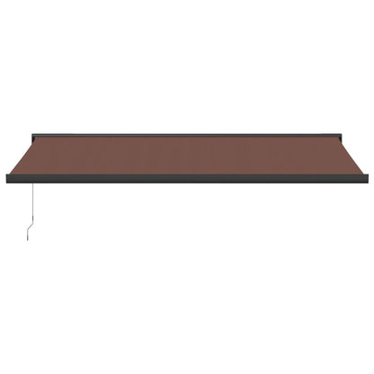 Tenda Sole Retrattile Manuale 500x300 cm Marrone