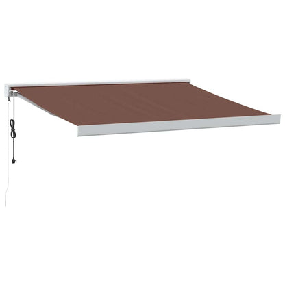 Tenda da Sole Retrattile Automatica Marrone 300x250 cm