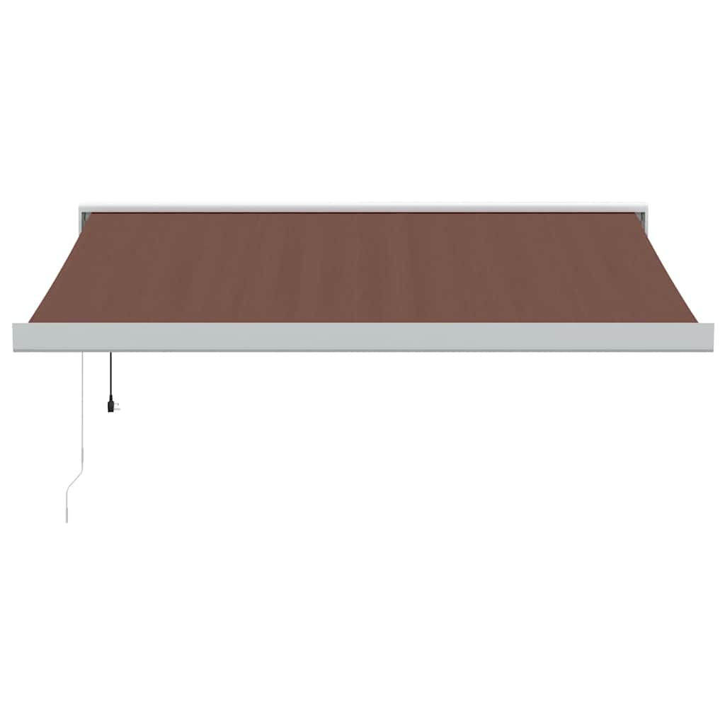 Tenda da Sole Retrattile Automatica Marrone 300x250 cm