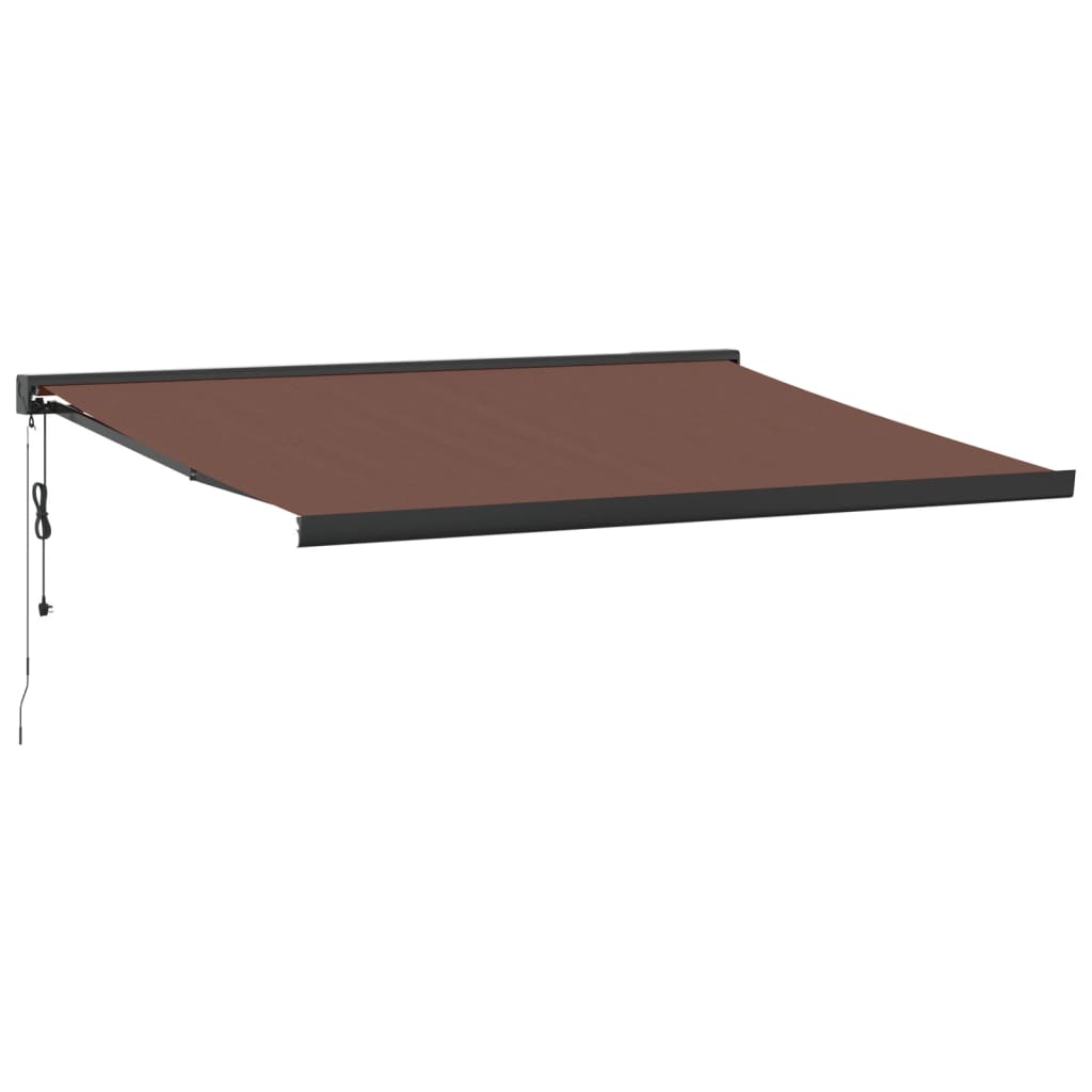 Tenda da Sole Retrattile Automatica Marrone 450x300 cm