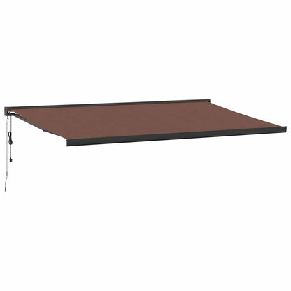 Tenda da Sole Retrattile Automatica Marrone 500x300 cm