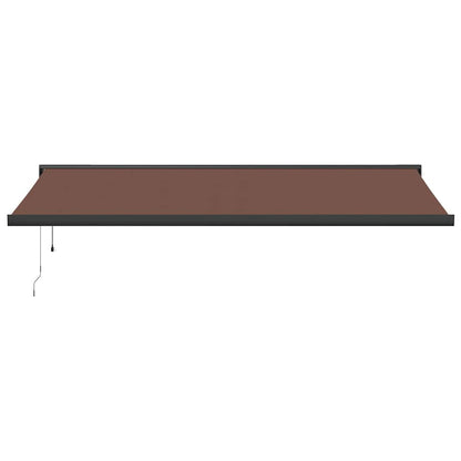 Tenda da Sole Retrattile Automatica Marrone 500x300 cm