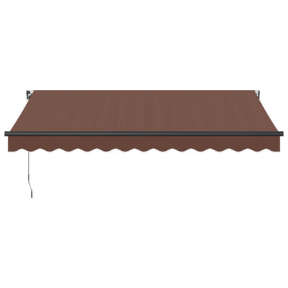 Tenda Sole Retrattile Manuale 350x250 cm Marrone