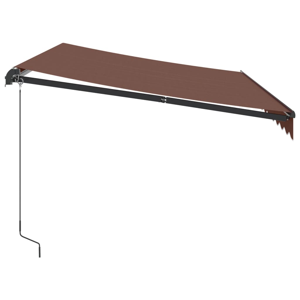 Tenda Sole Retrattile Manuale 350x250 cm Marrone