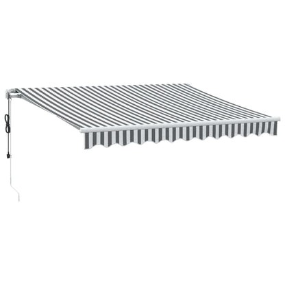 Tenda Sole Retrattile Automatica 300x250 cm Antracite e Bianco