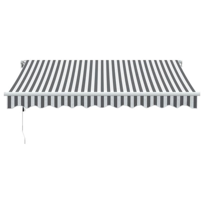 Tenda Sole Retrattile Automatica 300x250 cm Antracite e Bianco