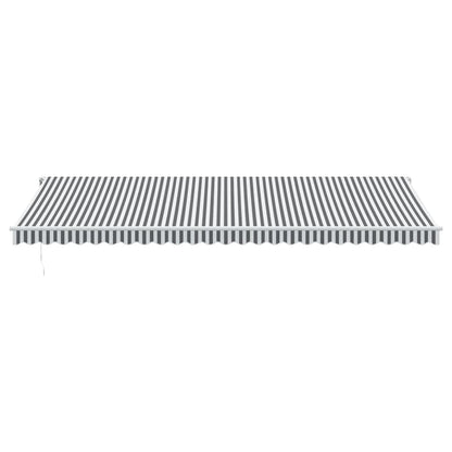 Tenda Sole Retrattile Automatica 600x350 cm Antracite e Bianco
