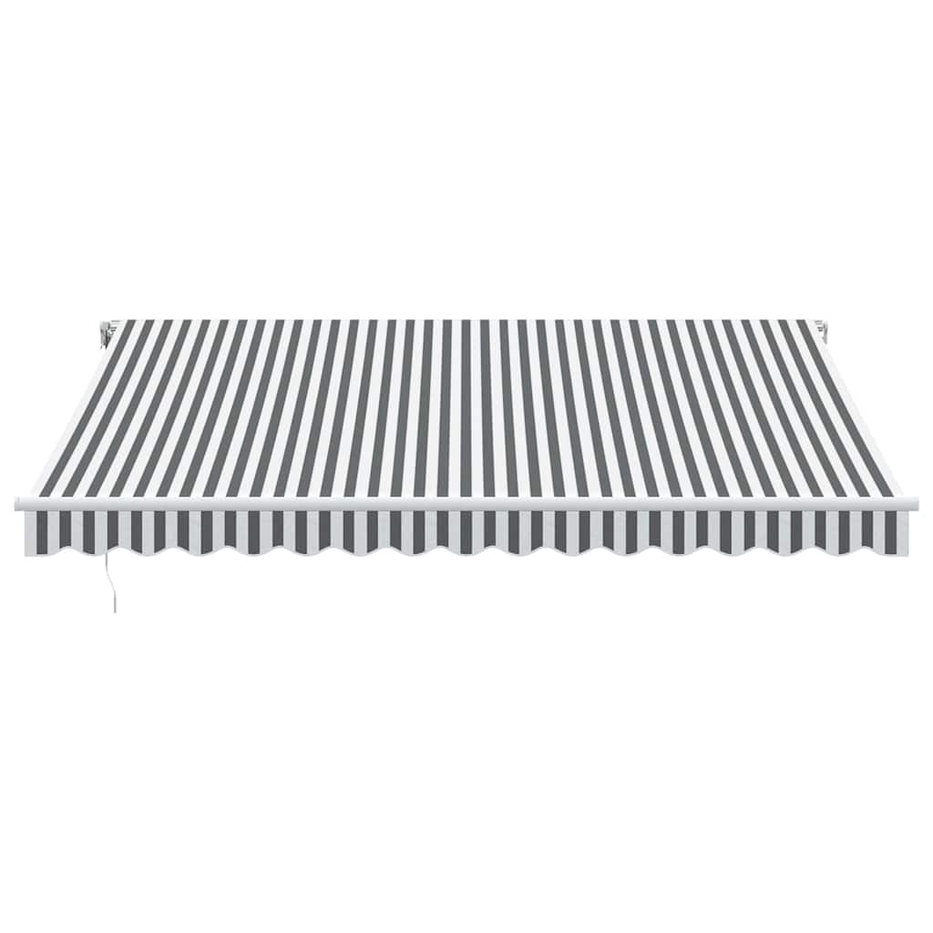 Tenda Sole Retrattile Automatica 400x300 cm Antracite e Bianco