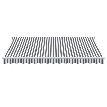 Tenda Sole Retrattile Automatica 400x300 cm Antracite e Bianco