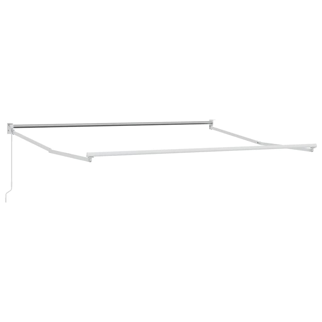 Tenda Retrattile Antracite e Bianca 4,5x3 m Tessuto e Alluminio