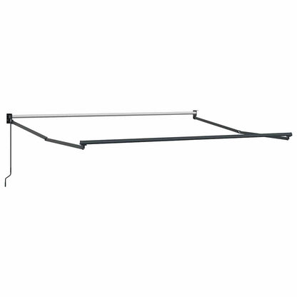 Tenda da Sole Antracite e Bianca 3x2,5 m Tessuto e Alluminio