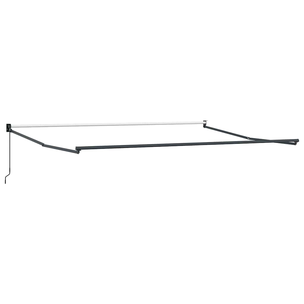 Tenda Retrattile Antracite e Bianca 4,5x3 m Tessuto e Alluminio