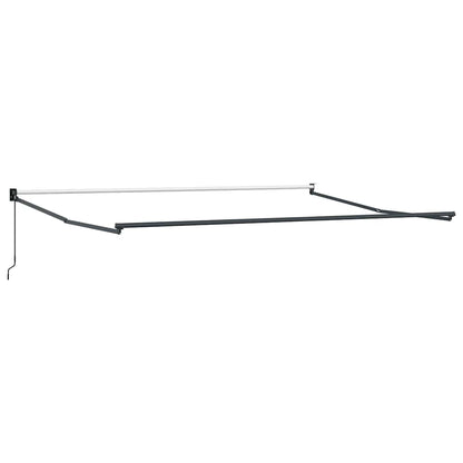 Tenda Retrattile Antracite e Bianca 4,5x3 m Tessuto e Alluminio