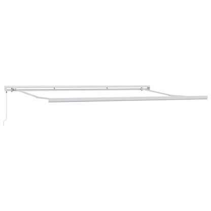 Tenda Retrattile Antracite e Bianca 4,5x3 m Tessuto e Alluminio