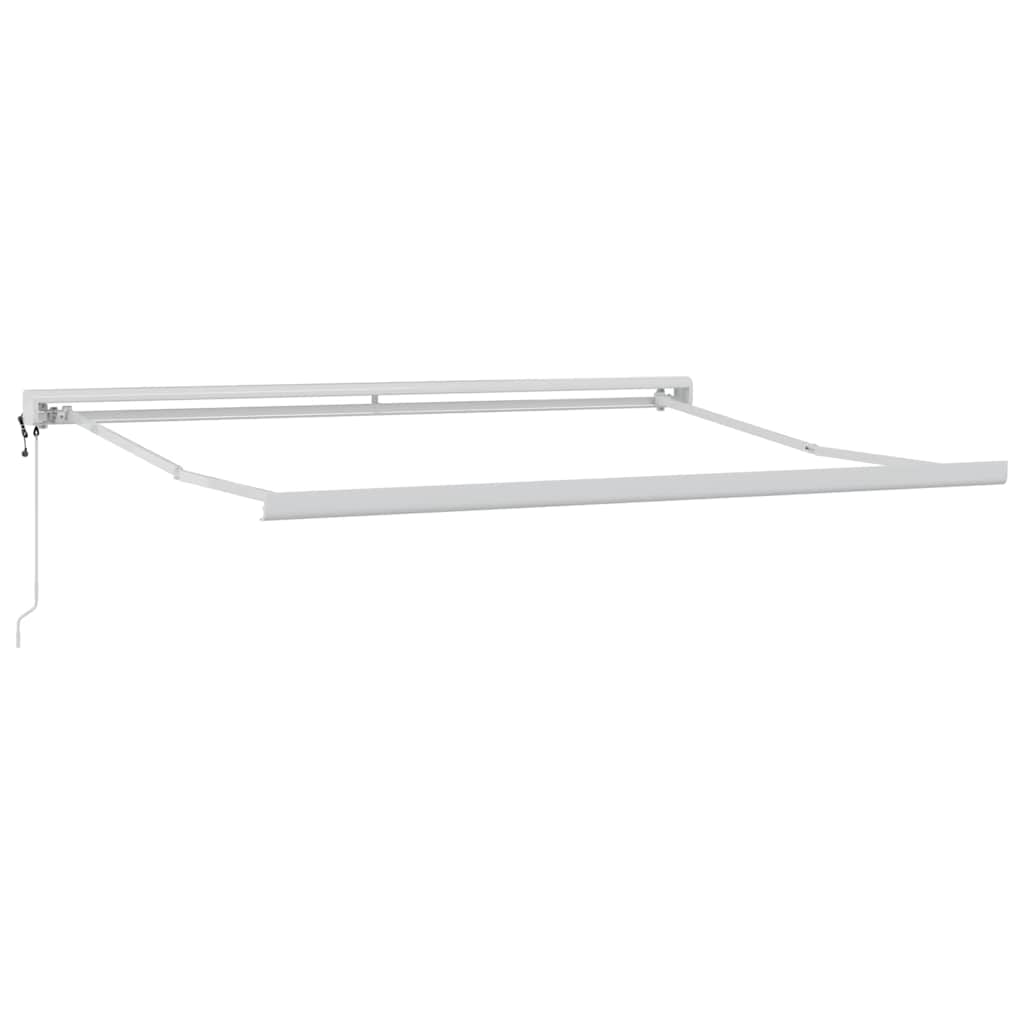 Tenda da Sole Antracite e Bianca 3x2,5 m Tessuto e Alluminio