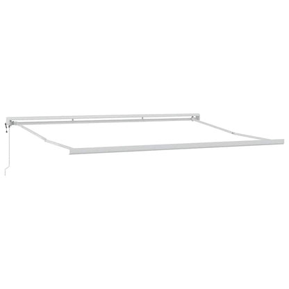 Tenda Retrattile Antracite e Bianca 4,5x3 m Tessuto e Alluminio