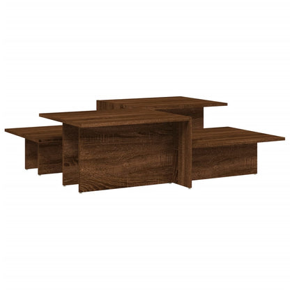 Tavolini da Salotto 2 pz Rovere Marrone in Legno Multistrato