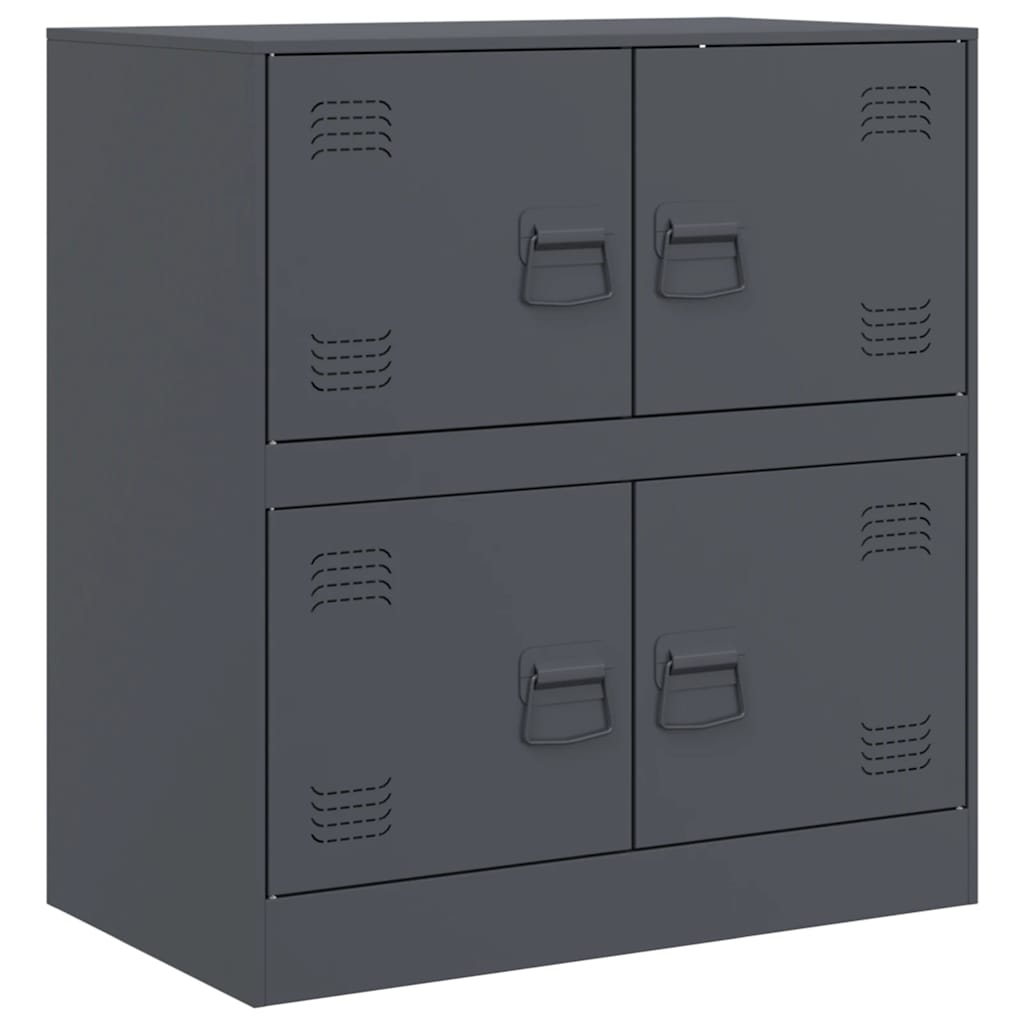 Credenza Antracite 67x39x73 cm in Acciaio