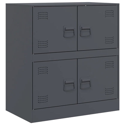 Credenza Antracite 67x39x73 cm in Acciaio