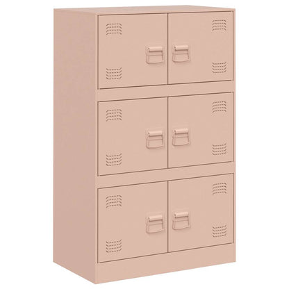 Credenza Rosa 67x39x107 cm in Acciaio