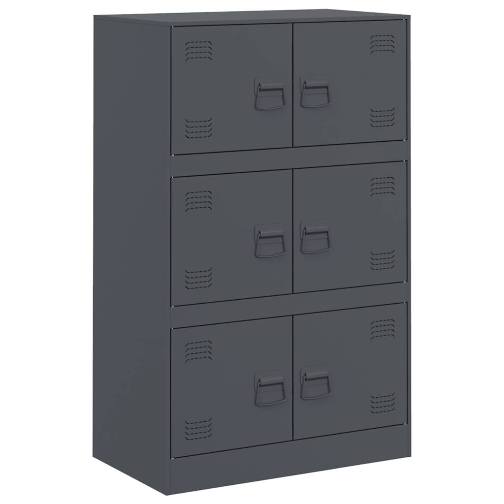 Credenza Antracite 67x39x107 cm in Acciaio