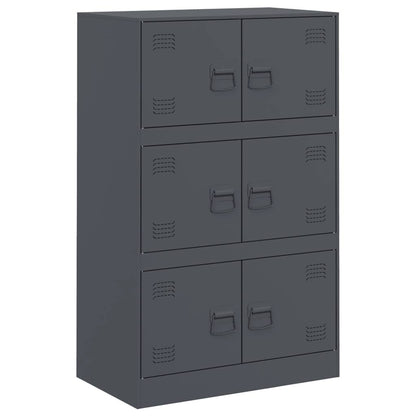 Credenza Antracite 67x39x107 cm in Acciaio